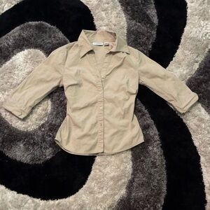 Classic Tan Canyon River Blues Button-Up Shirt